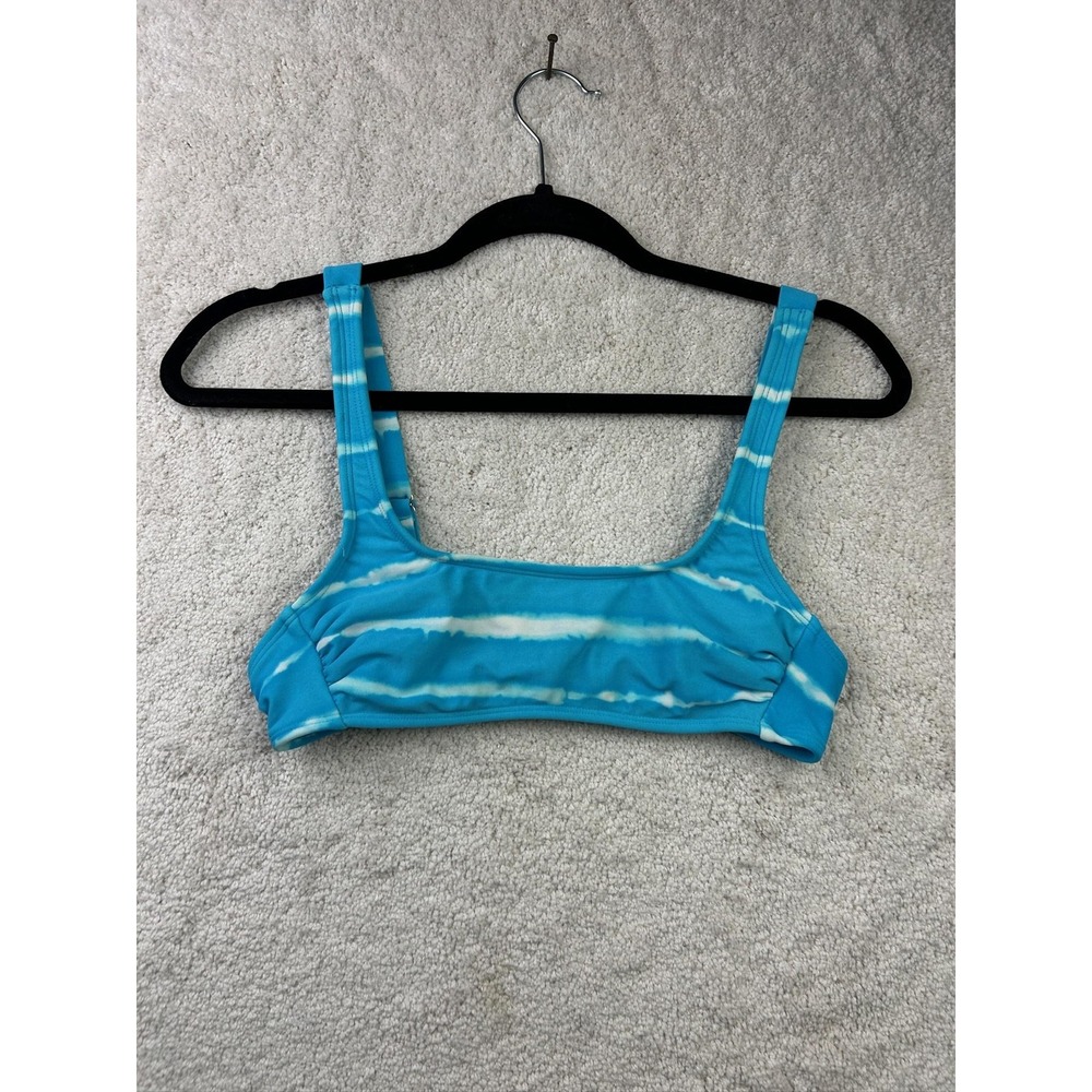 Xhilaration Bikini Swim Top Womens‎ Small Square Neck Tie Dye Adjustable Straps